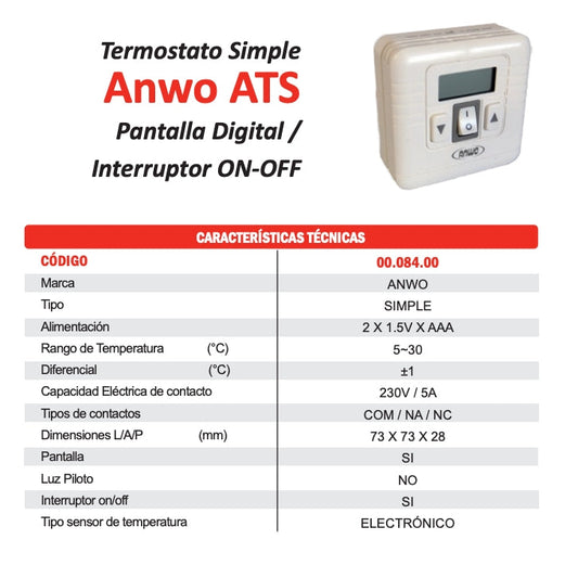 Termostato SIMPLE ON/OFF